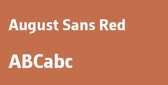 August Sans Red