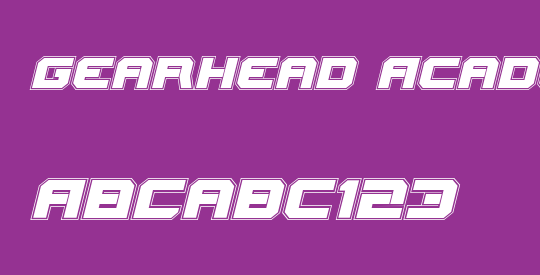 Gearhead Academy Italic