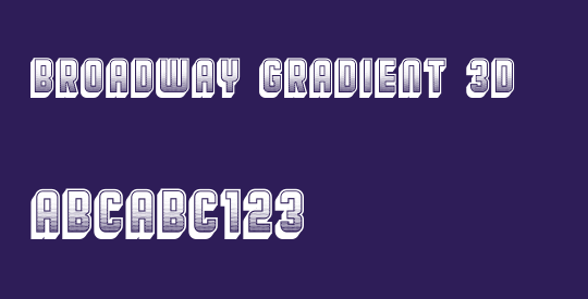 Broadway Gradient 3D