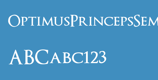 OptimusPrincepsSemiBold