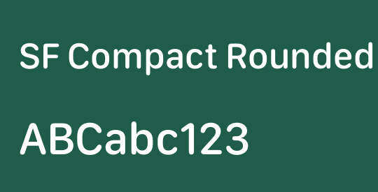 SF Compact Rounded