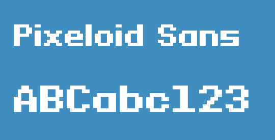 Pixeloid Sans
