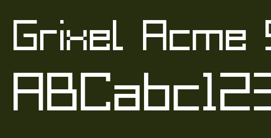Grixel Acme 9 Regular