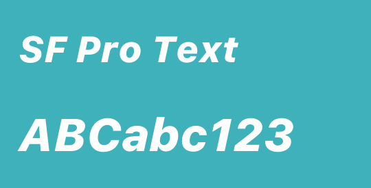 SF Pro Text