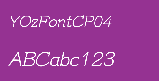 YOzFontCP04