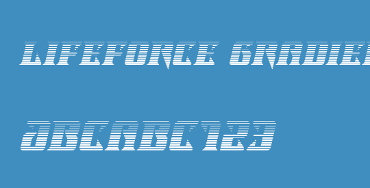 Lifeforce Gradient Italic