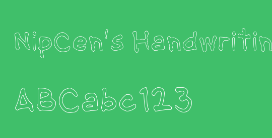 NipCen's Handwriting Outline