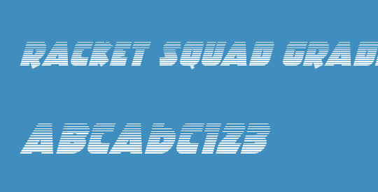 Racket Squad Gradient Italic