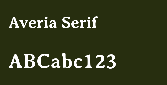 Averia Serif