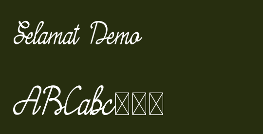 Selamat Demo