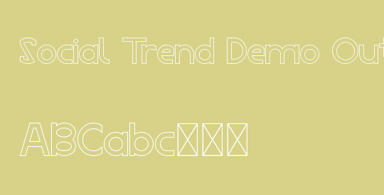 Social Trend Demo Outline
