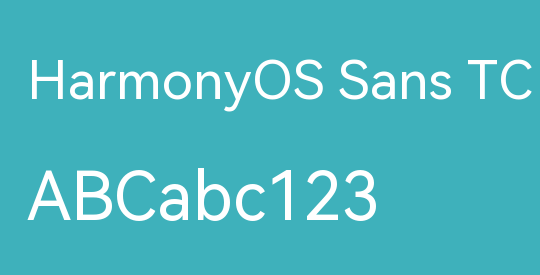 HarmonyOS Sans TC