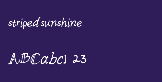 stripedsunshine