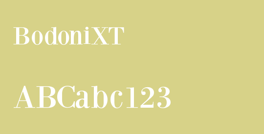BodoniXT