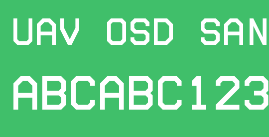 UAV OSD Sans Mono