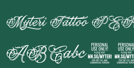 Myteri Tattoo PERSONAL USE ONLY