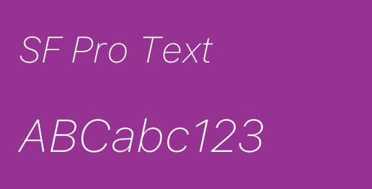 SF Pro Text