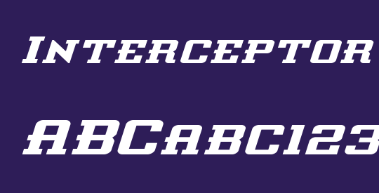 Interceptor Expanded Italic