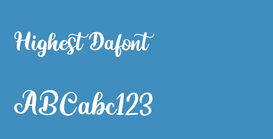 Highest Dafont