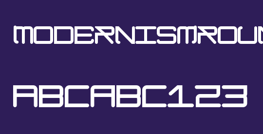 ModernismRoundedBold
