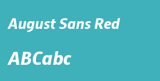 August Sans Red