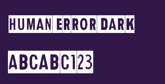 Human Error Dark