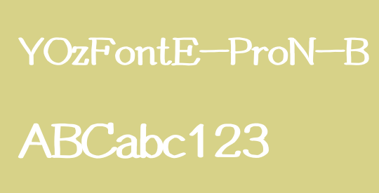 YOzFontE-ProN-B