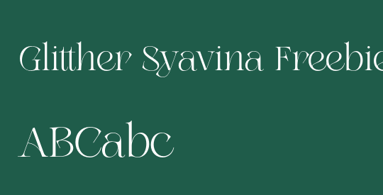 Glitther Syavina Freebies