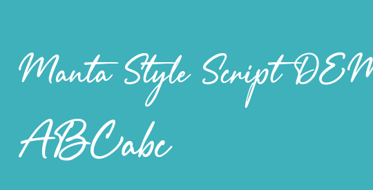Manta Style Script DEMO