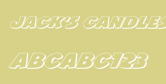 Jack's Candlestick 3D Expanded