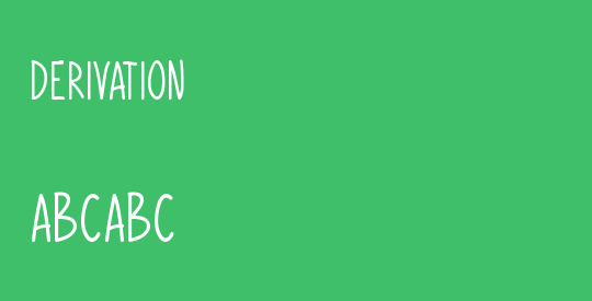 Derivation