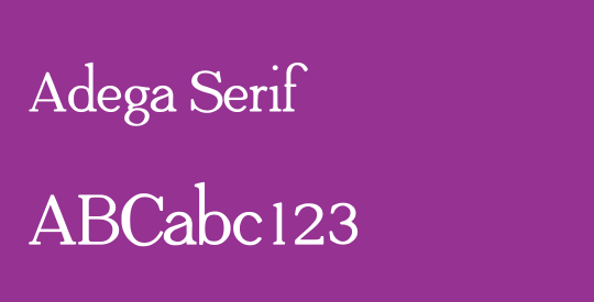 Adega Serif
