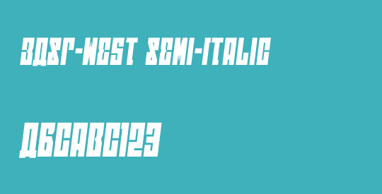 EAST-west Semi-Italic