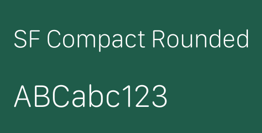 SF Compact Rounded