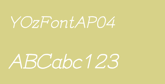 YOzFontAP04
