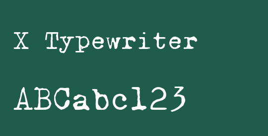 X Typewriter