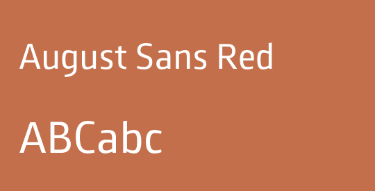 August Sans Red