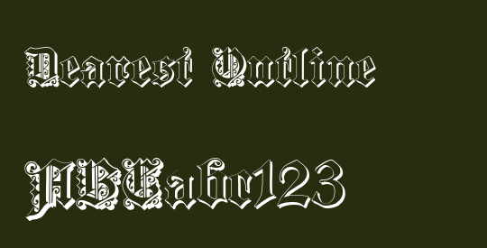 Dearest Outline