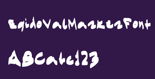 EgidoValMarkerFont