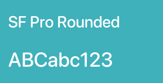 SF Pro Rounded