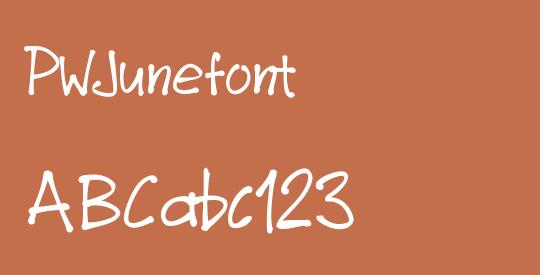 PWJunefont