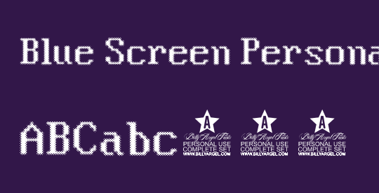 Blue Screen Personal Use