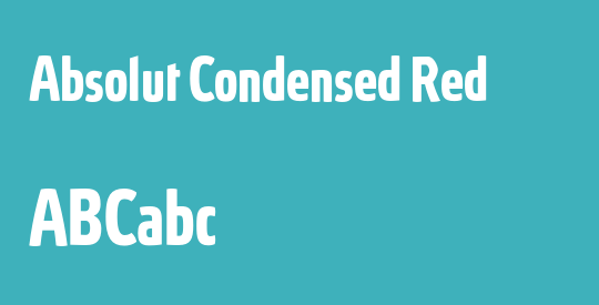 Absolut Condensed Red
