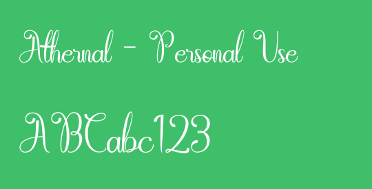 Athernal - Personal Use