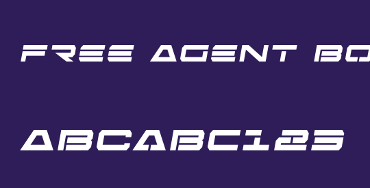 Free Agent Bold Semi-Italic