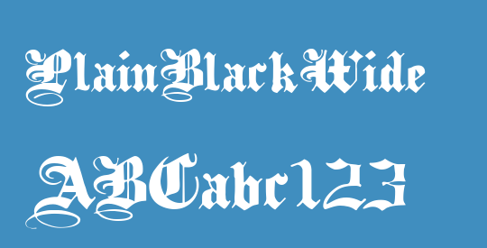 PlainBlackWide