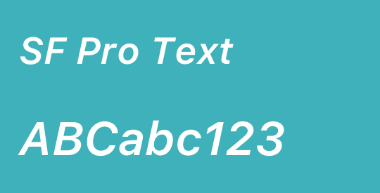 SF Pro Text