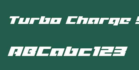 Turbo Charge Super-Italic