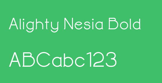 Alighty Nesia Bold