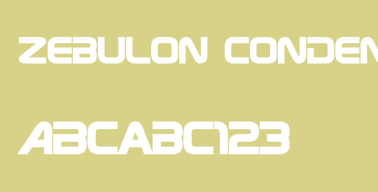 Zebulon Condensed